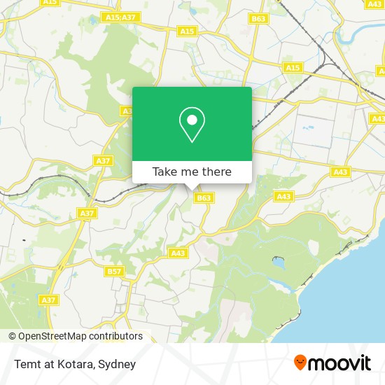 Temt at Kotara map