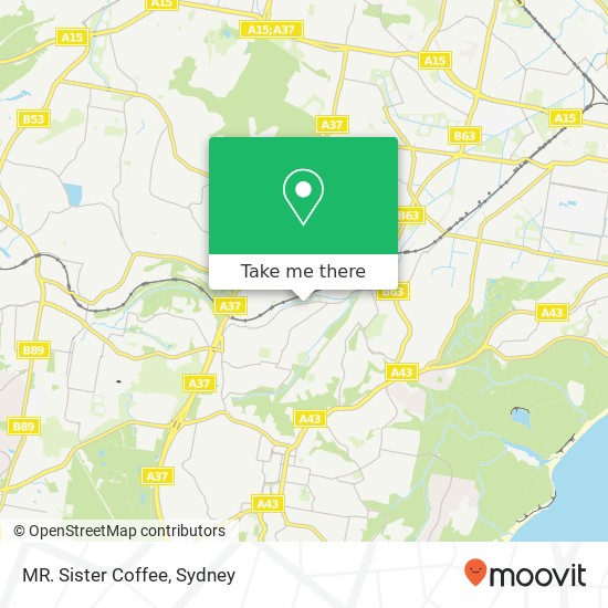 MR. Sister Coffee, Park Ave Kotara NSW 2289 map