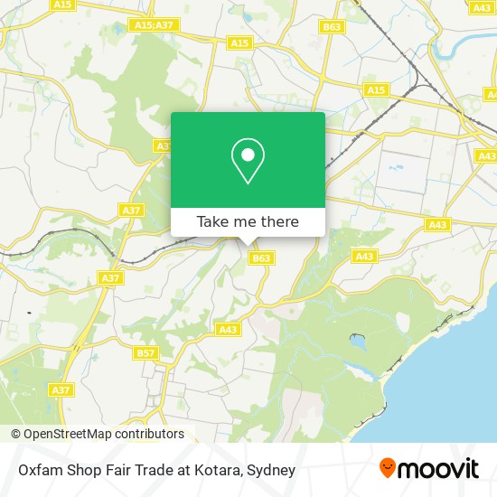 Oxfam Shop Fair Trade at Kotara map