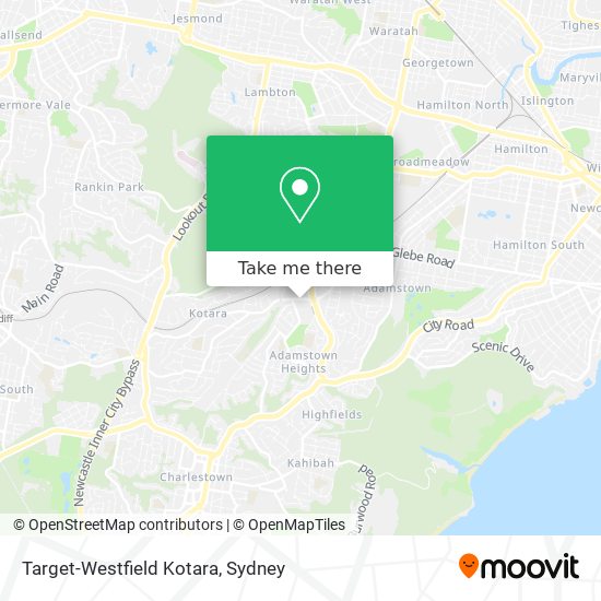 Target-Westfield Kotara map