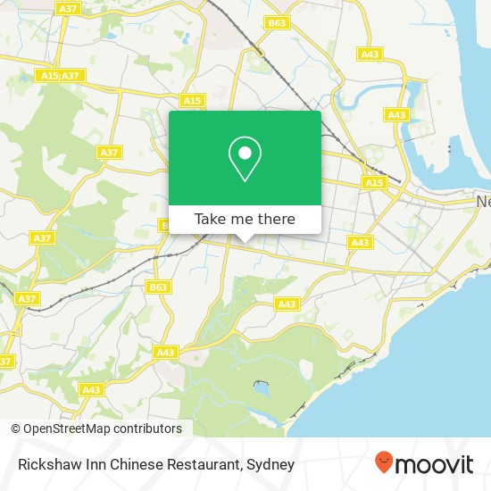 Rickshaw Inn Chinese Restaurant, Bryant St Adamstown NSW 2289 map