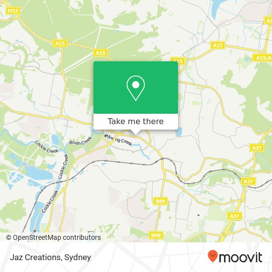 Mapa Jaz Creations, 487 Main Rd Glendale NSW 2285