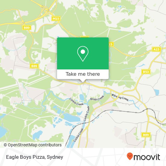 Mapa Eagle Boys Pizza, Main Rd Edgeworth NSW 2285