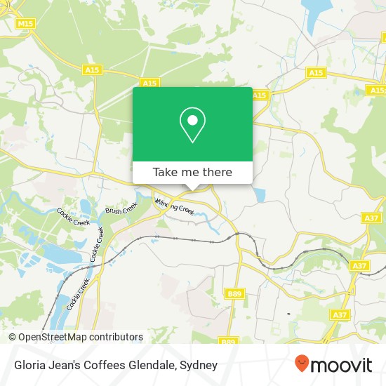 Gloria Jean's Coffees Glendale, Lake Rd Glendale NSW 2285 map