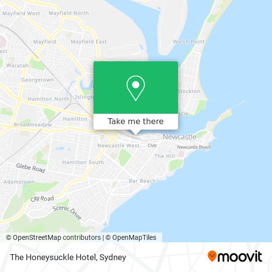 The Honeysuckle Hotel map