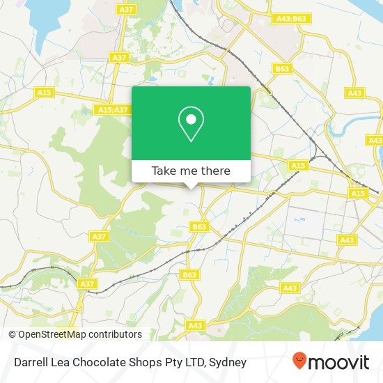 Mapa Darrell Lea Chocolate Shops Pty LTD, 52 Regent St New Lambton NSW 2305