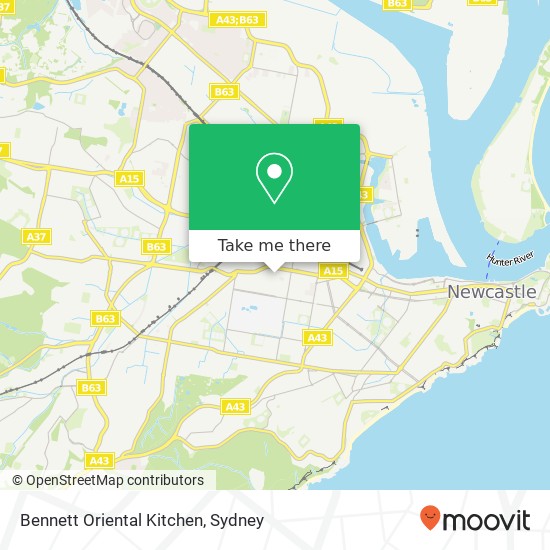 Bennett Oriental Kitchen, Denison St Hamilton NSW 2303 map