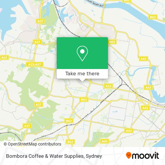 Bombora Coffee & Water Supplies map