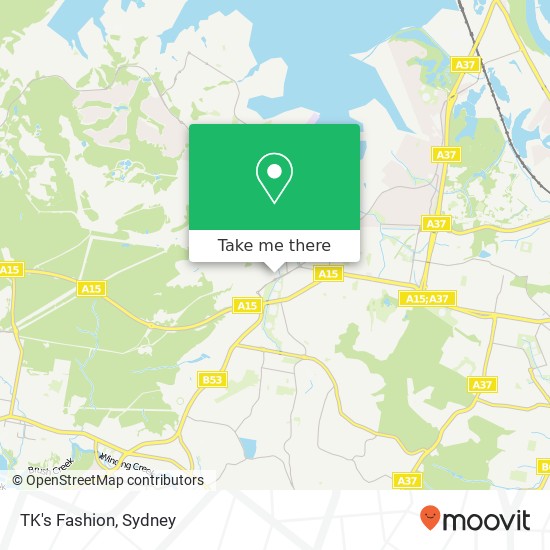 Mapa TK's Fashion, Wallsend NSW 2287