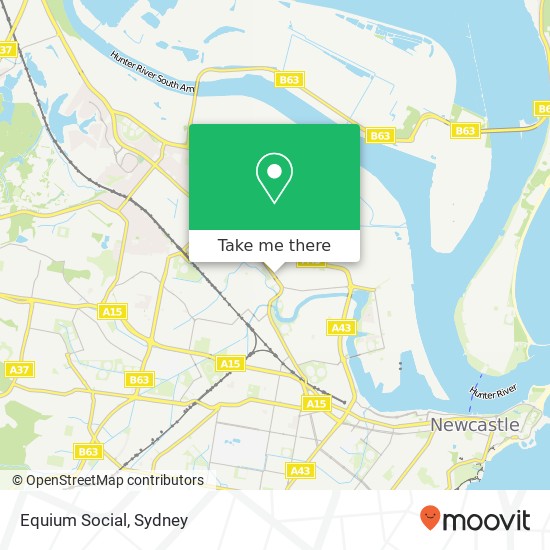 Equium Social, 1-5 Maitland Rd Mayfield NSW 2304 map