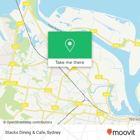 Stacks Dining & Cafe, 50-58 Hanbury St Mayfield NSW 2304 map