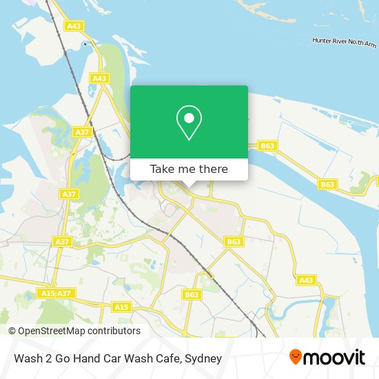 Mapa Wash 2 Go Hand Car Wash Cafe