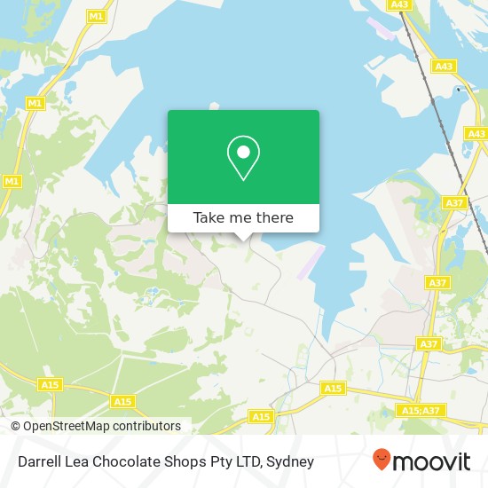 Mapa Darrell Lea Chocolate Shops Pty LTD, 144 Maryland Dr Maryland NSW 2287