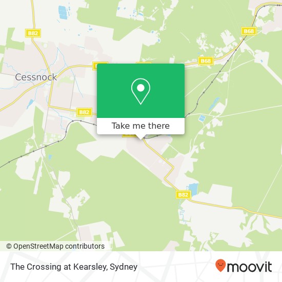 The Crossing at Kearsley, 6 Caledonia St Kearsley NSW 2325 map