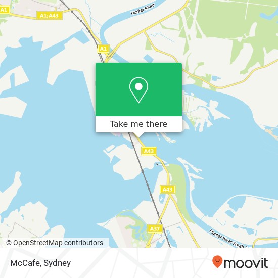 McCafe, Maitland Rd Hexham NSW 2322 map