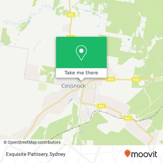 Exquisite Pattisery, 16 Allandale Rd Cessnock NSW 2325 map