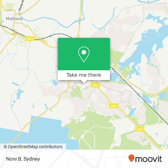 Noni B, East Maitland NSW 2323 map