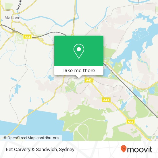 Eet Carvery & Sandwich, East Maitland NSW 2323 map