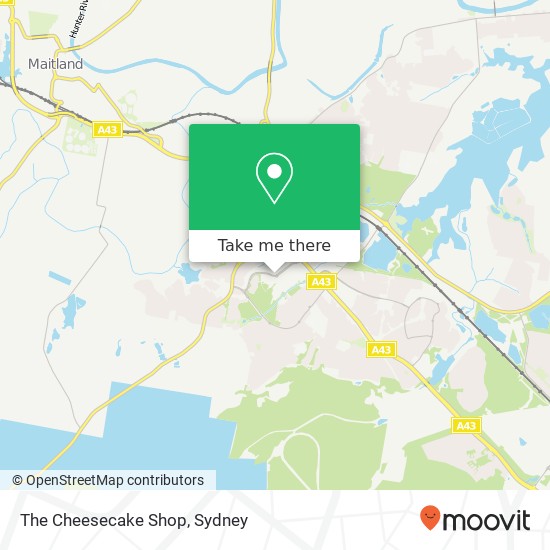 The Cheesecake Shop, 23 Mitchell Dr East Maitland NSW 2323 map
