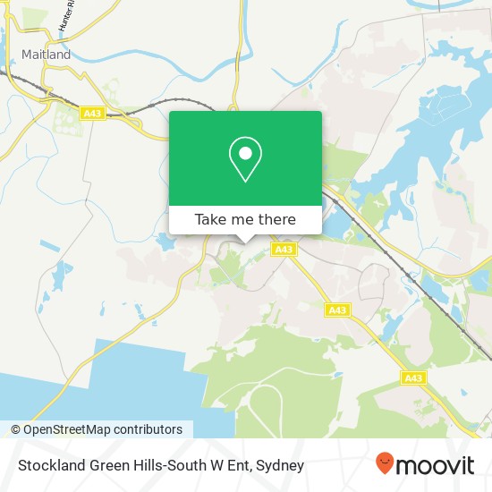 Stockland Green Hills-South W Ent map