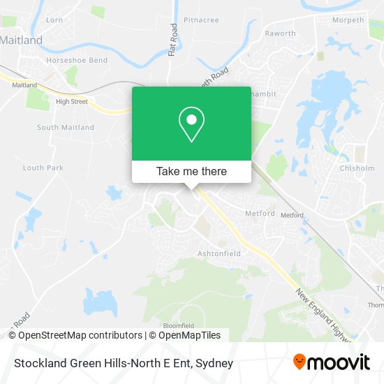 Stockland Green Hills-North E Ent map