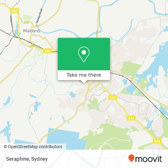 Mapa Seraphine, 228 High St East Maitland NSW 2323