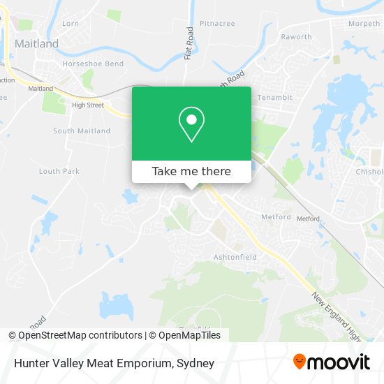 Hunter Valley Meat Emporium map