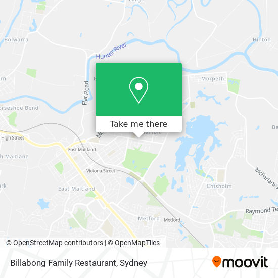 Billabong Family Restaurant map