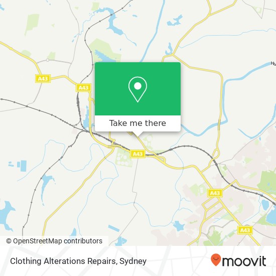 Mapa Clothing Alterations Repairs, High St Maitland NSW 2320