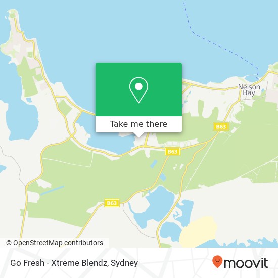 Mapa Go Fresh - Xtreme Blendz, 2 Town Centre Cirt Salamander Bay NSW 2317