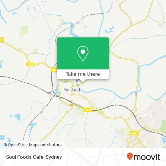 Soul Foods Cafe, Belmore Rd Lorn NSW 2320 map