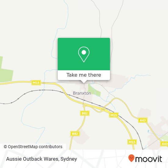 Mapa Aussie Outback Wares, 72 Maitland St Branxton NSW 2335