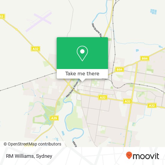 RM Williams, Macquarie St Dubbo NSW 2830 map