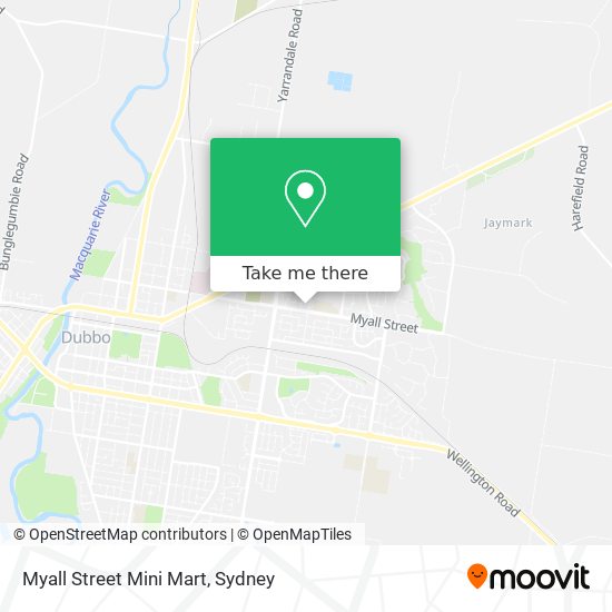 Mapa Myall Street Mini Mart