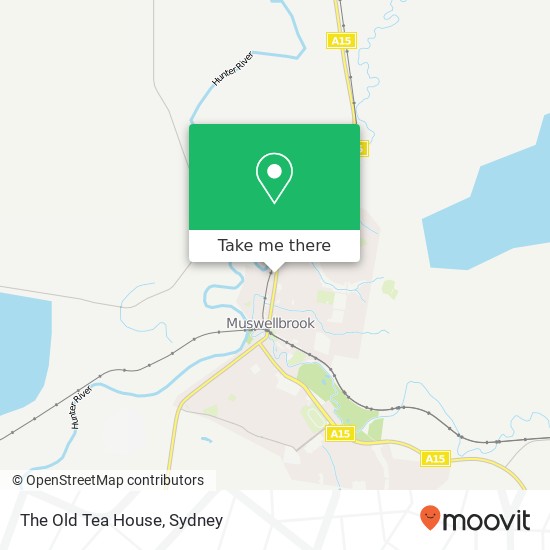 The Old Tea House, 208 Bridge St Muswellbrook NSW 2333 map