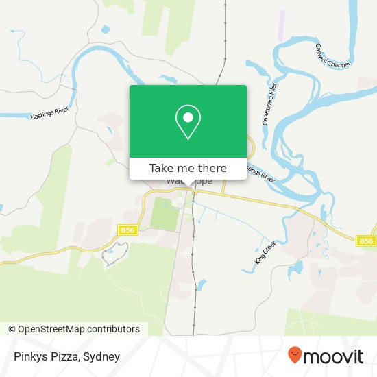 Pinkys Pizza, High St Wauchope NSW 2446 map