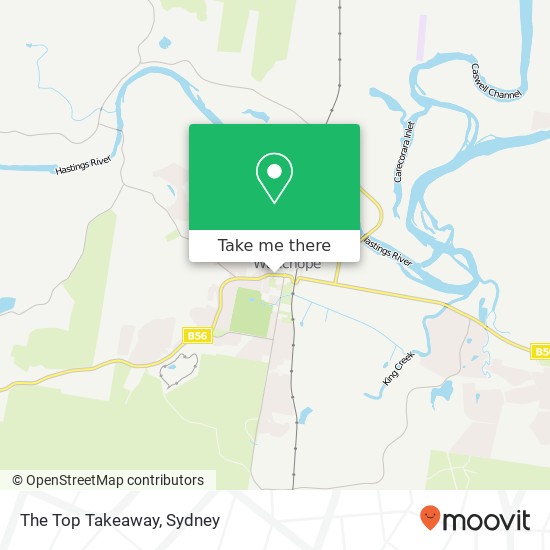 The Top Takeaway, 39 High St Wauchope NSW 2446 map