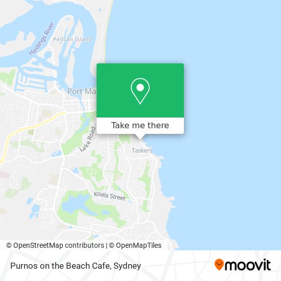 Purnos on the Beach Cafe map