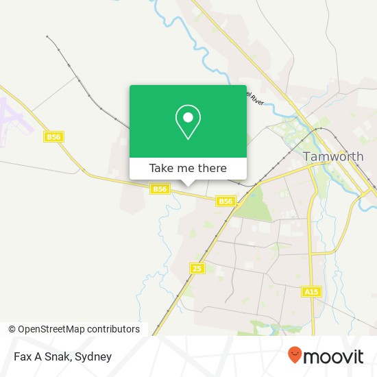 Mapa Fax A Snak, 9-11 Cook St Taminda NSW 2340