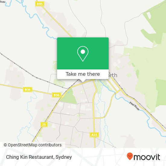 Ching Kin Restaurant, Bridge St West Tamworth NSW 2340 map