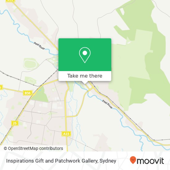 Mapa Inspirations Gift and Patchwork Gallery, Peel St Tamworth NSW 2340