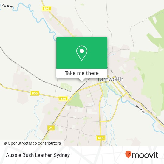 Mapa Aussie Bush Leather, 42 Barnes St Taminda NSW 2340