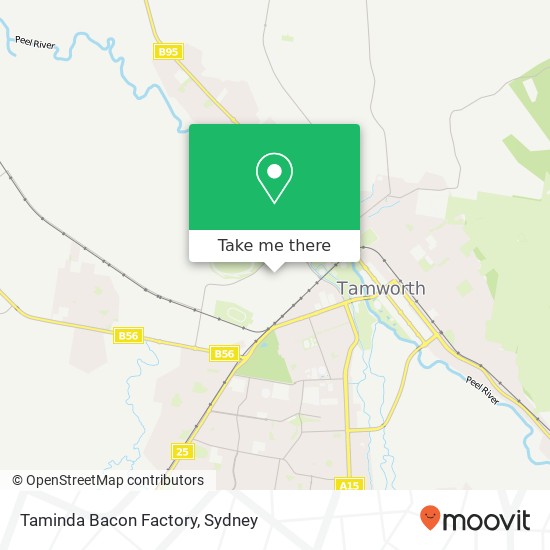 Mapa Taminda Bacon Factory, 80 Plain St Taminda NSW 2340