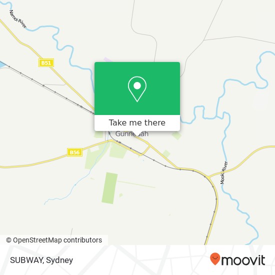 SUBWAY, Conadilly St Gunnedah NSW 2380 map