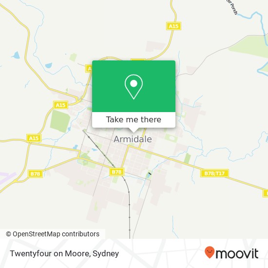 Twentyfour on Moore, 24 Moore St Armidale NSW 2350 map