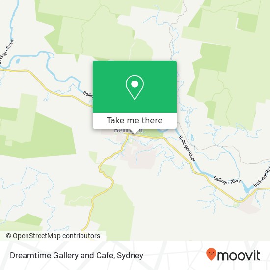 Dreamtime Gallery and Cafe, 23 Hyde St Bellingen NSW 2454 map