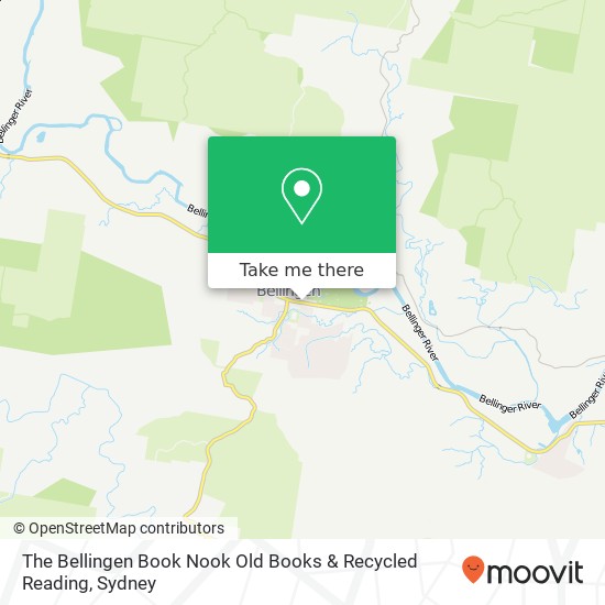 The Bellingen Book Nook Old Books & Recycled Reading map