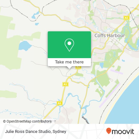 Julie Ross Dance Studio, 22 Isles Dr North Boambee Valley NSW 2450 map