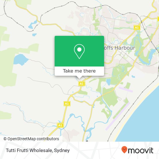 Tutti Frutti Wholesale, 3 Keona Cirt North Boambee Valley NSW 2450 map