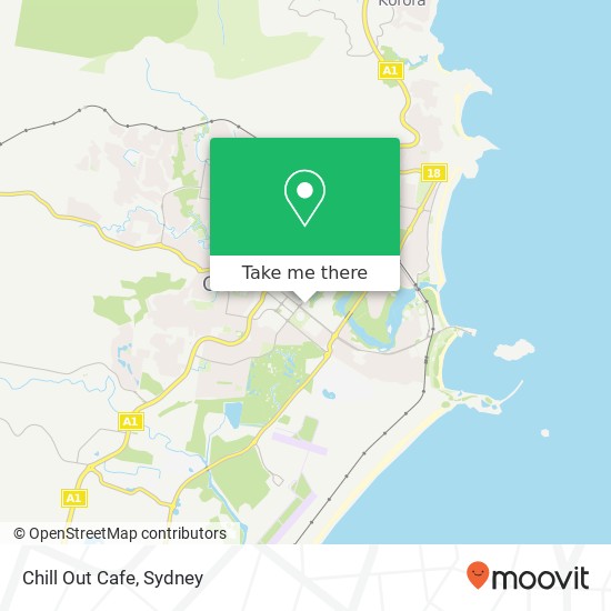 Chill Out Cafe, Coffs Harbour NSW 2450 map